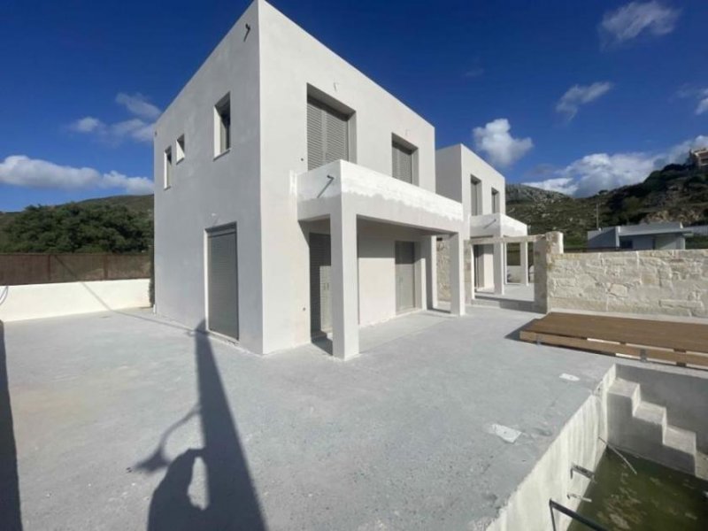 Armeni bei Rethymno Kreta, Armeni: Zwei halbfertige Villen mit Meerblick in der Nähe von Rethymno zu verkaufen Haus kaufen